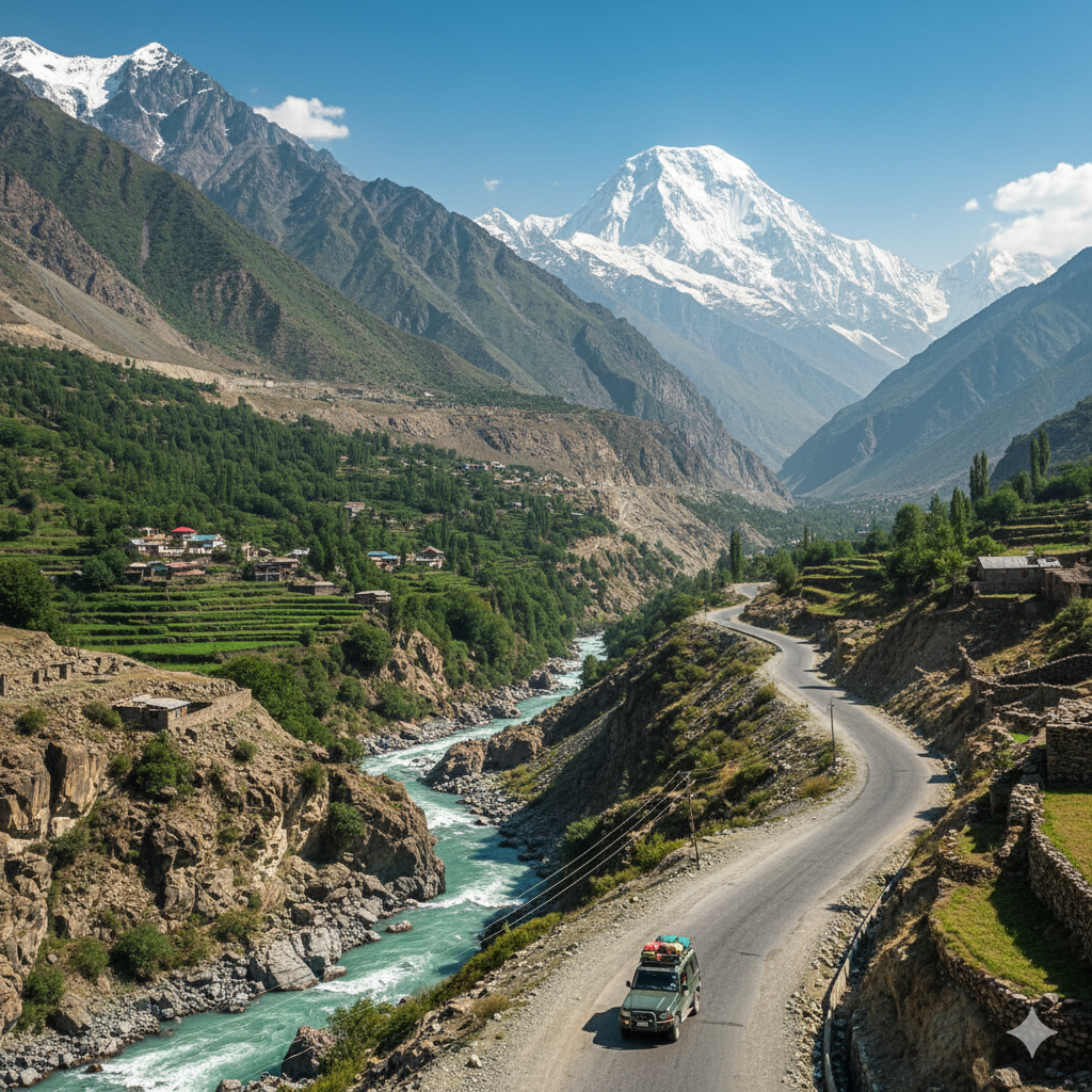 Travel Route from Islamabad and Gilgit
